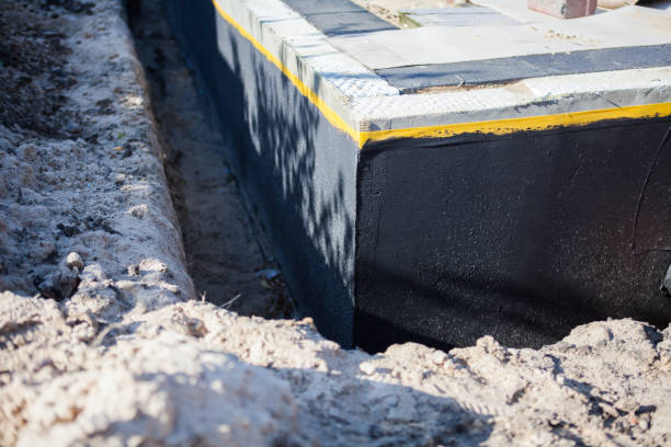 Residential Interior Drainage System installation at a Dane, WI home by SJ Waterproofing Pros